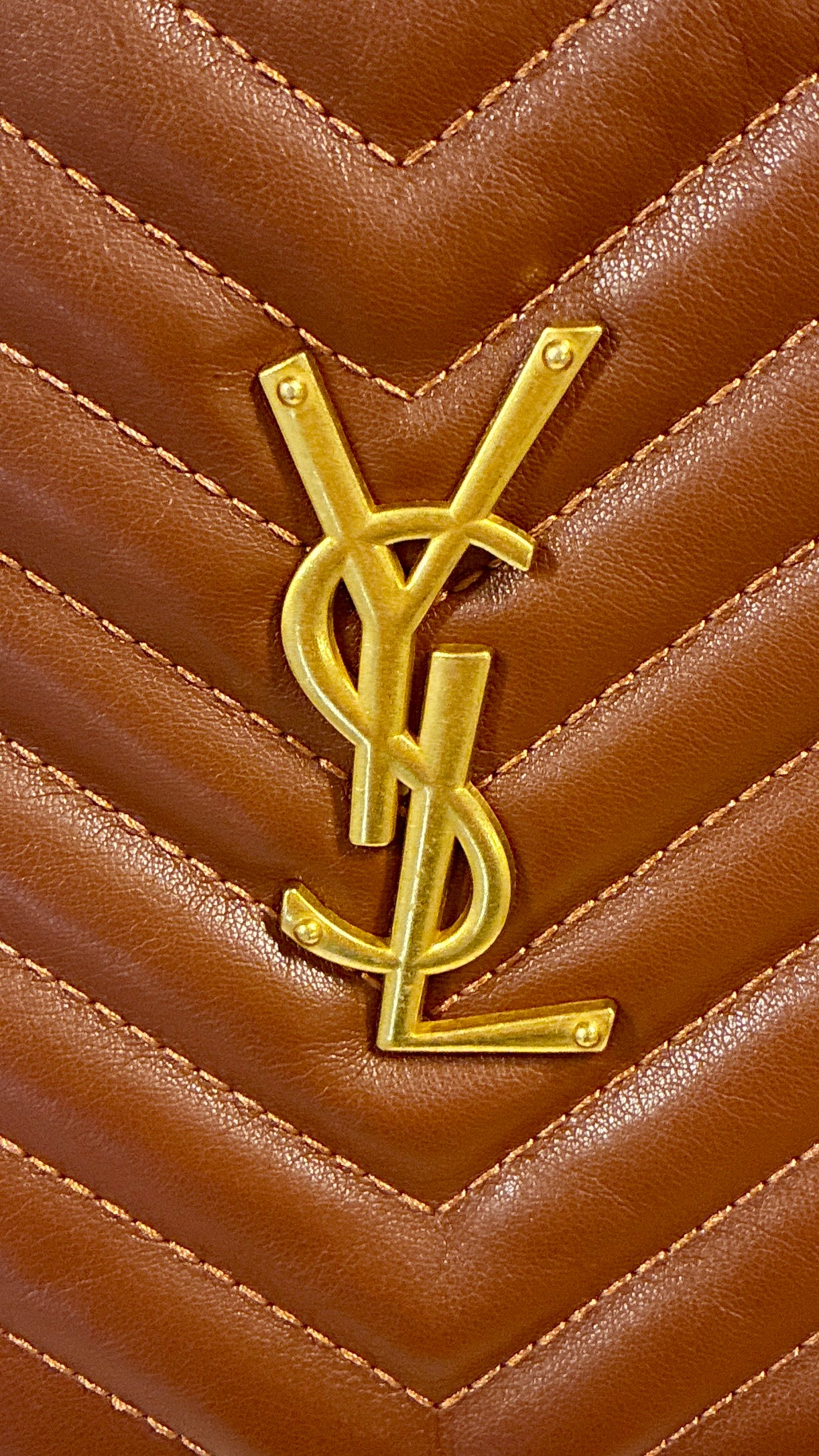 Camel Crossbody Gold Emblem Bag