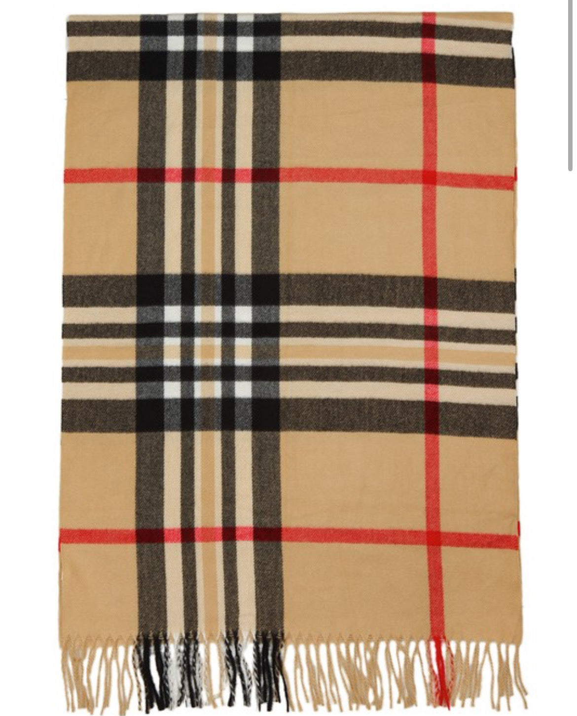 Imitation Cashmere Plaid Scarf