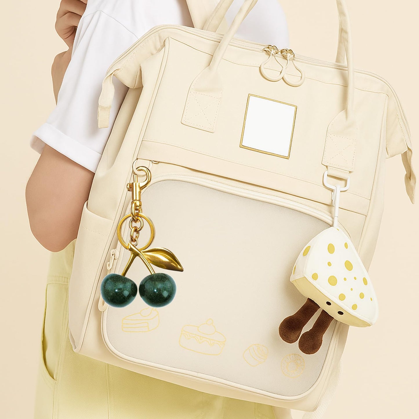 Cherry Keychain Bag Purse Charms
