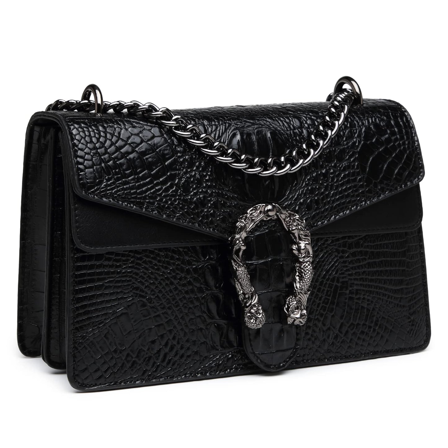 Crossbody Snake Printed Clutch