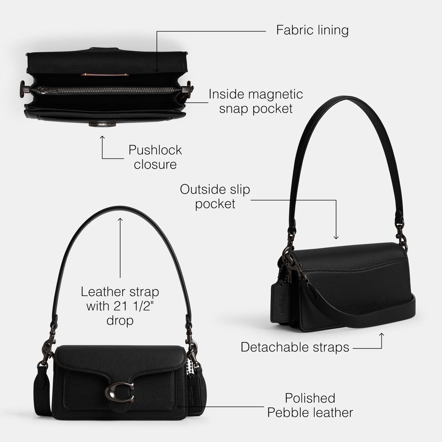Authentic COACH Tabby Shoulder Bag (more colors)