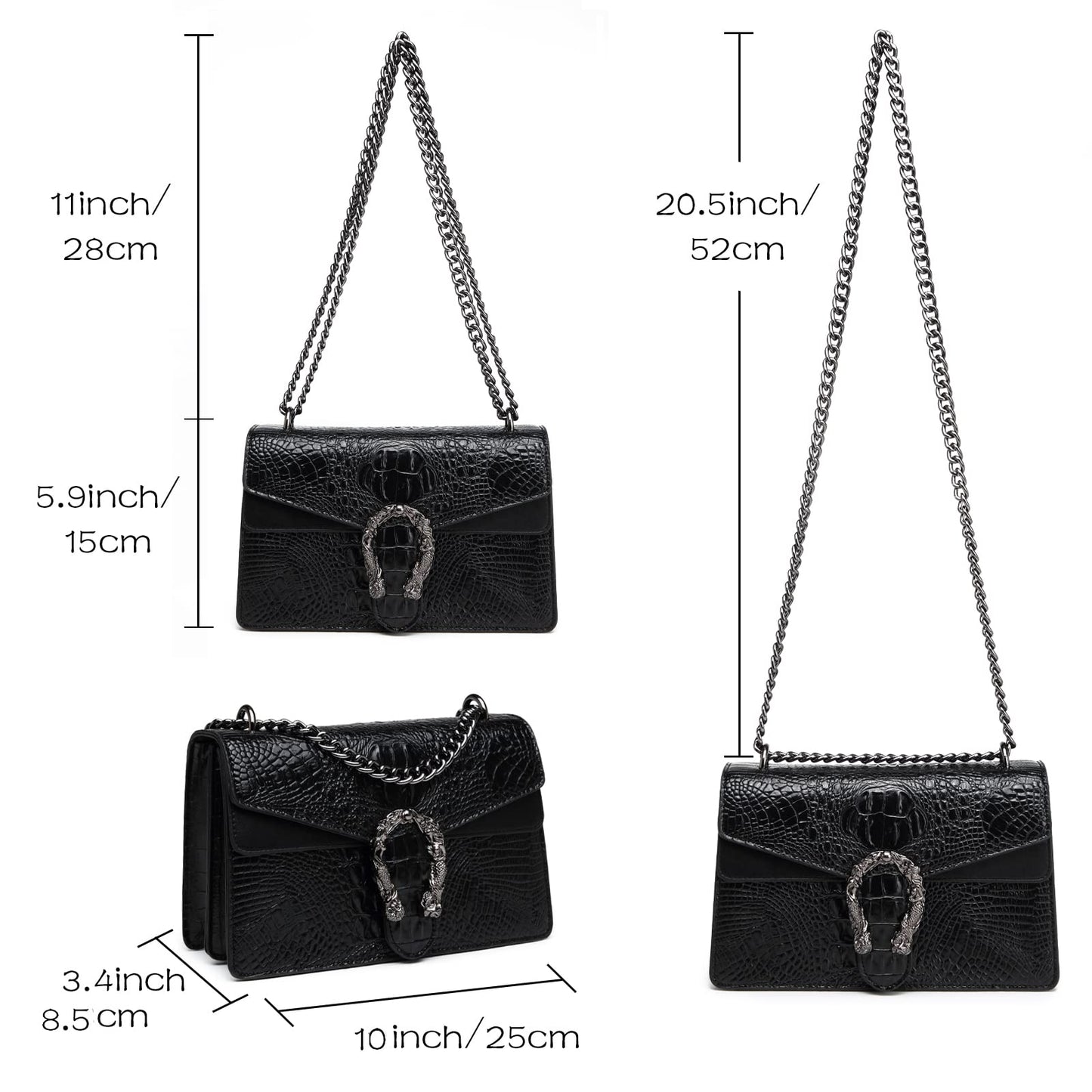 Crossbody Snake Printed Clutch