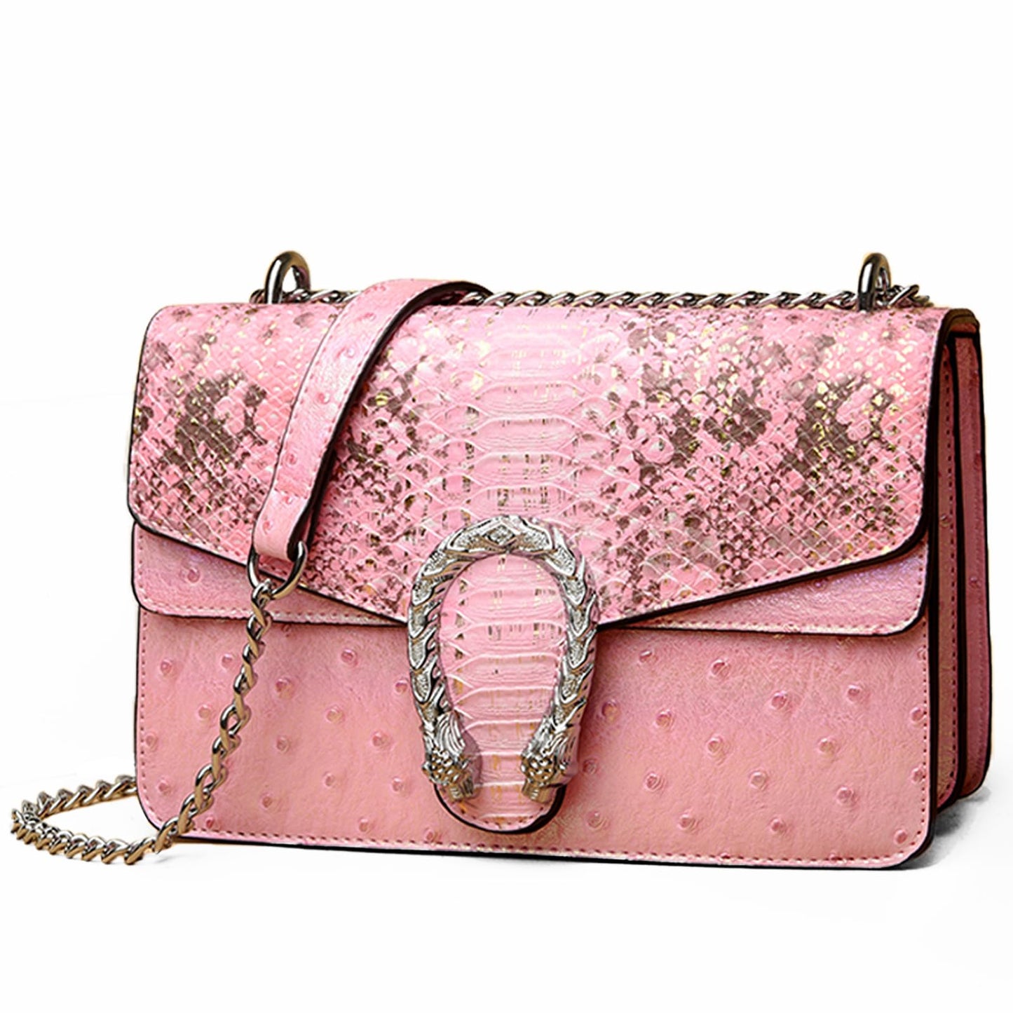 Crossbody Snake Printed Clutch
