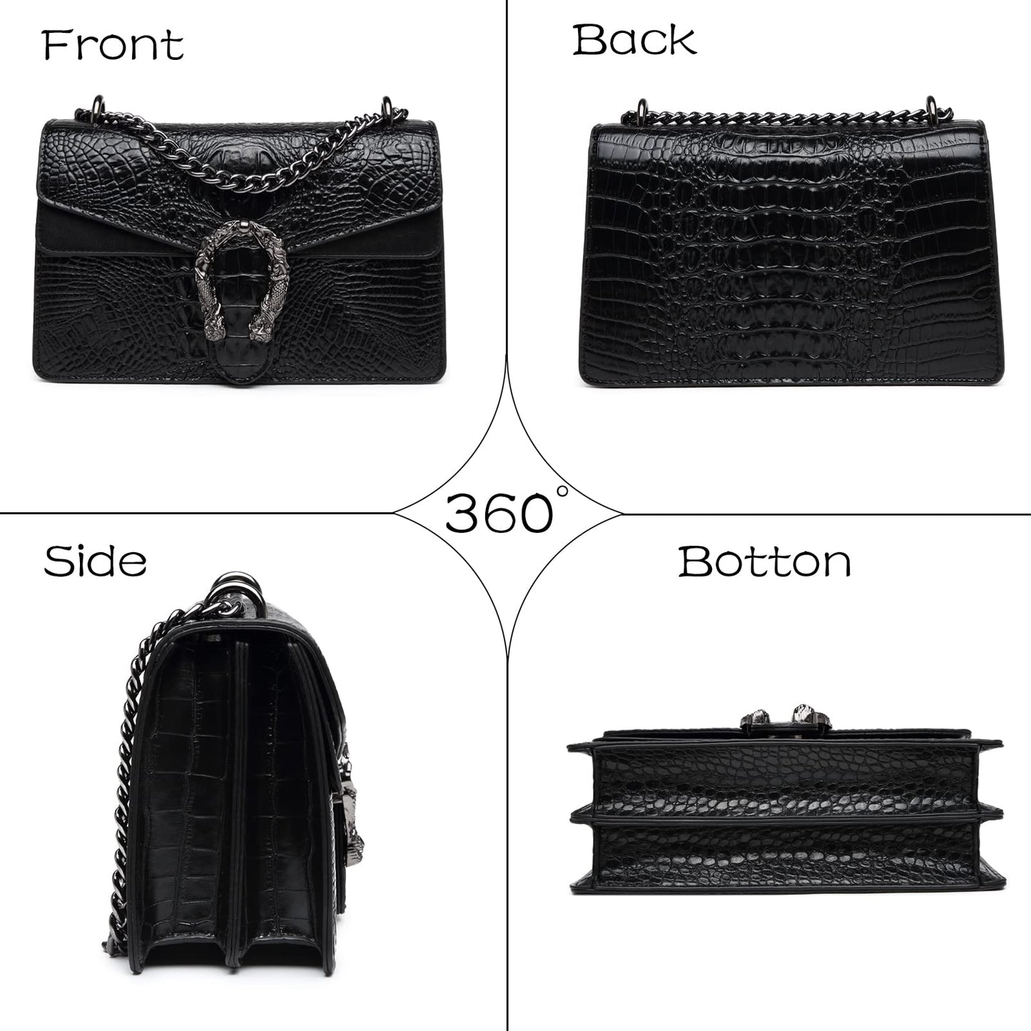 Crossbody Snake Printed Clutch