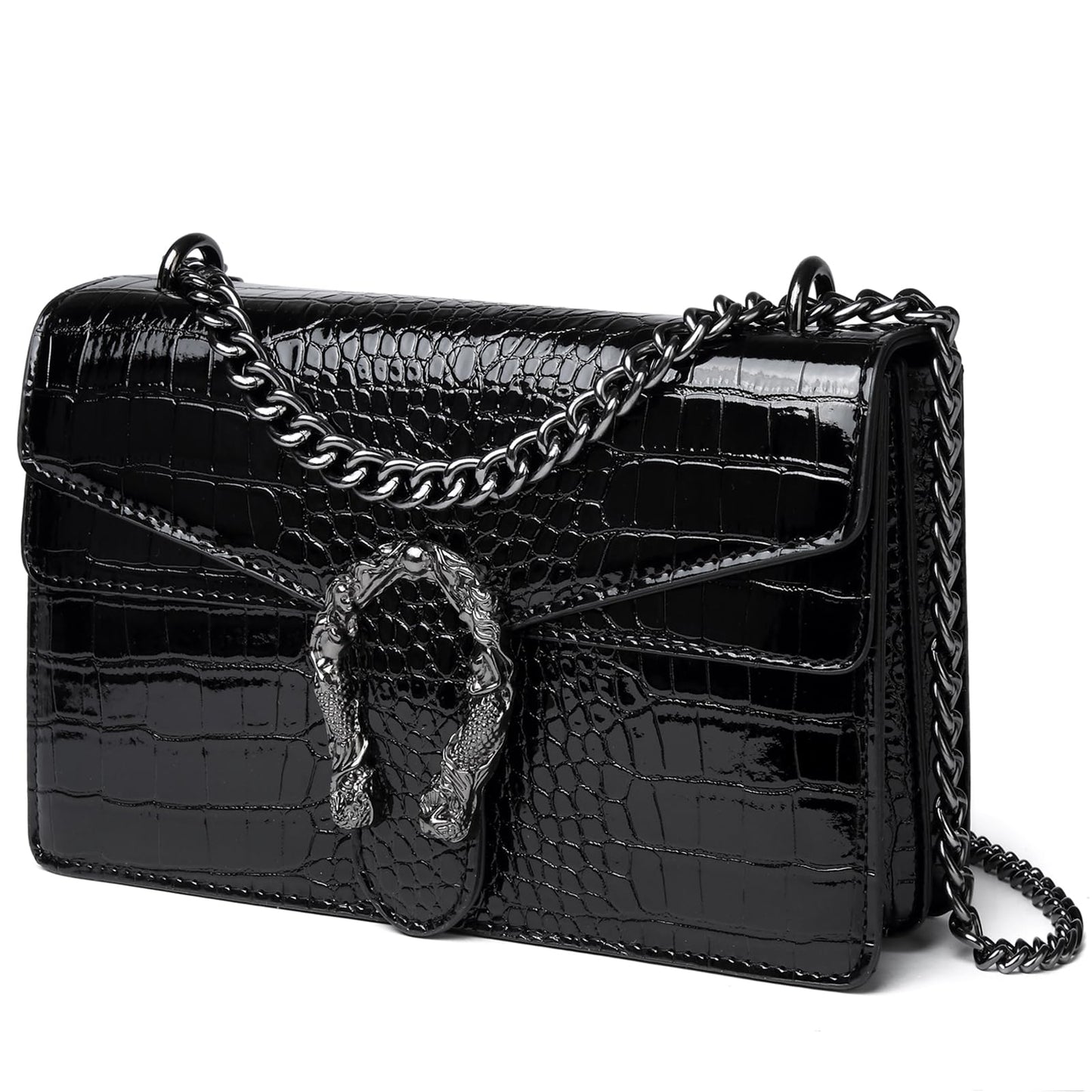 Crossbody Snake Printed Clutch