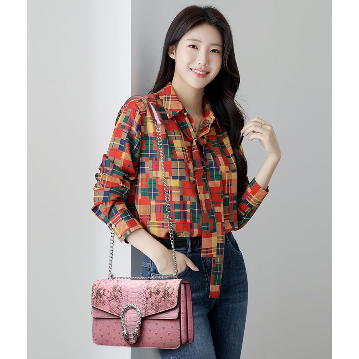 Crossbody Snake Printed Clutch