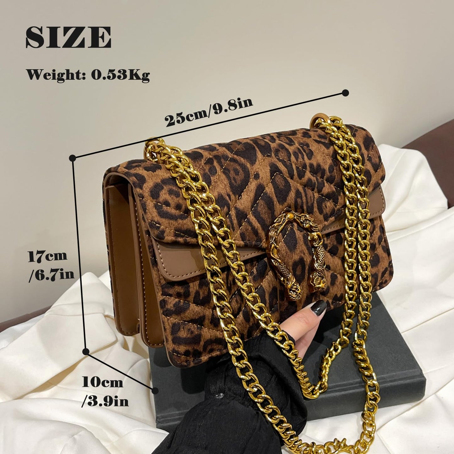 Crossbody Snake Printed Clutch