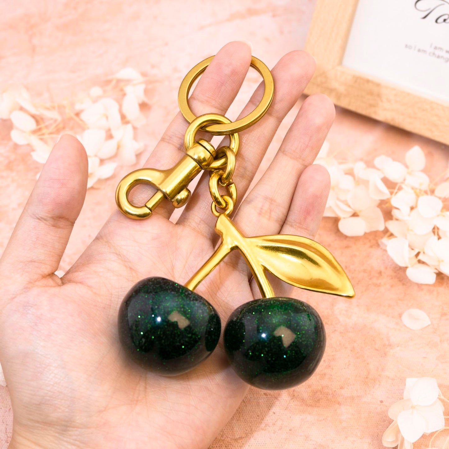 Cherry Keychain Bag Purse Charms