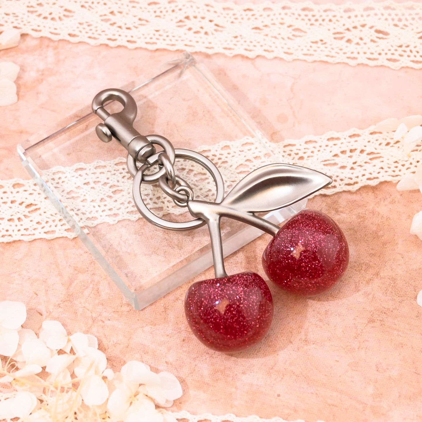 Cherry Keychain Bag Purse Charms