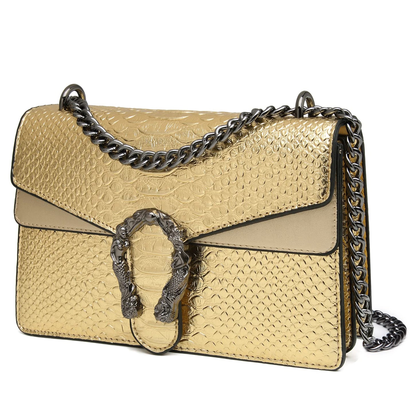 Crossbody Snake Printed Clutch