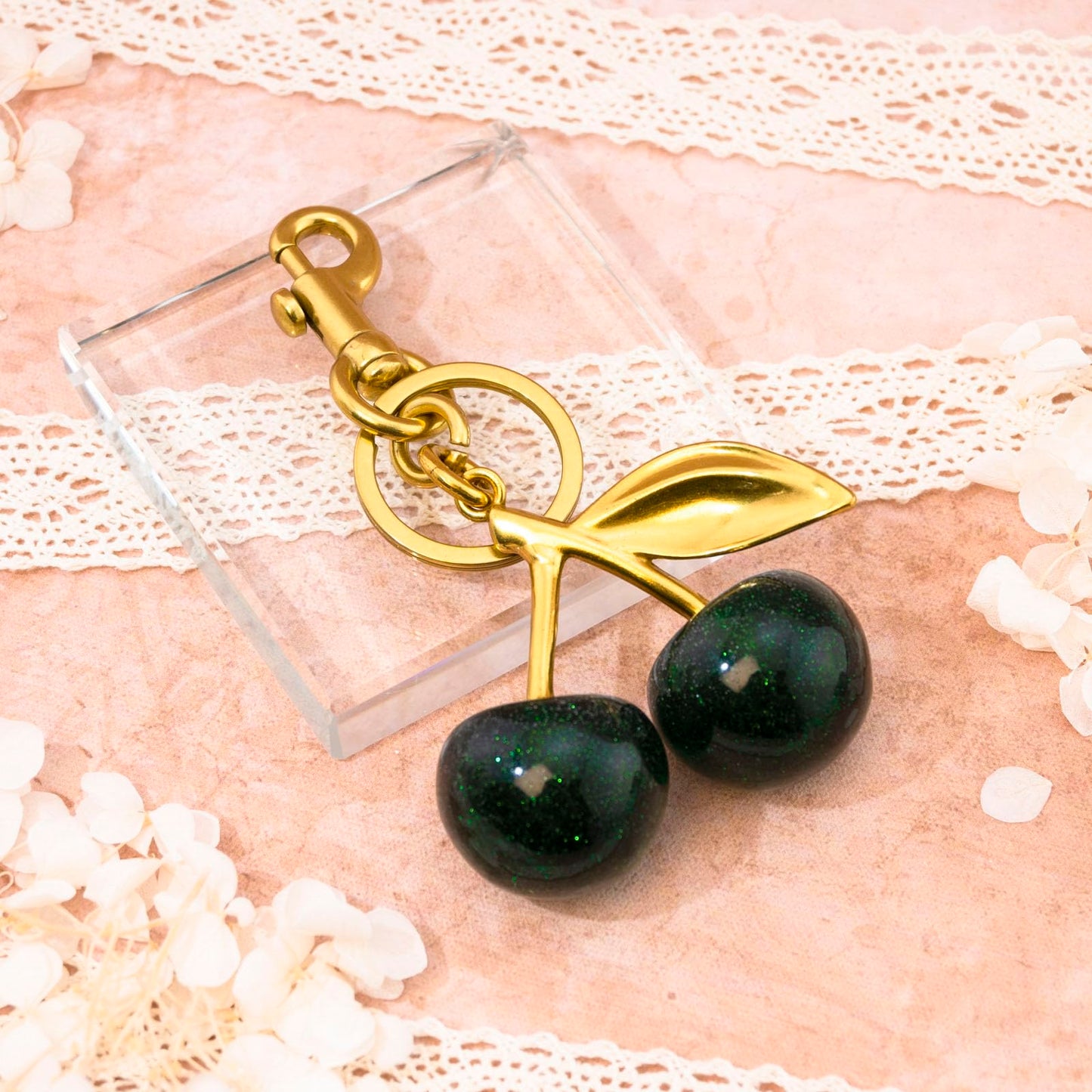 Cherry Keychain Bag Purse Charms