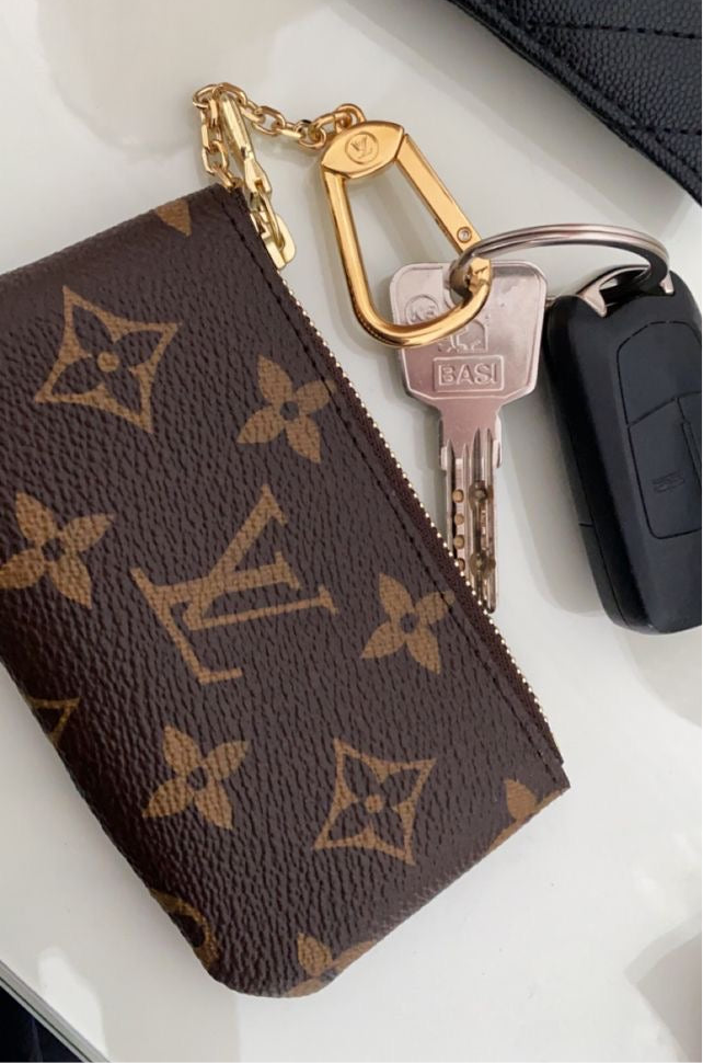 Brown Monogram Keychain Pouch