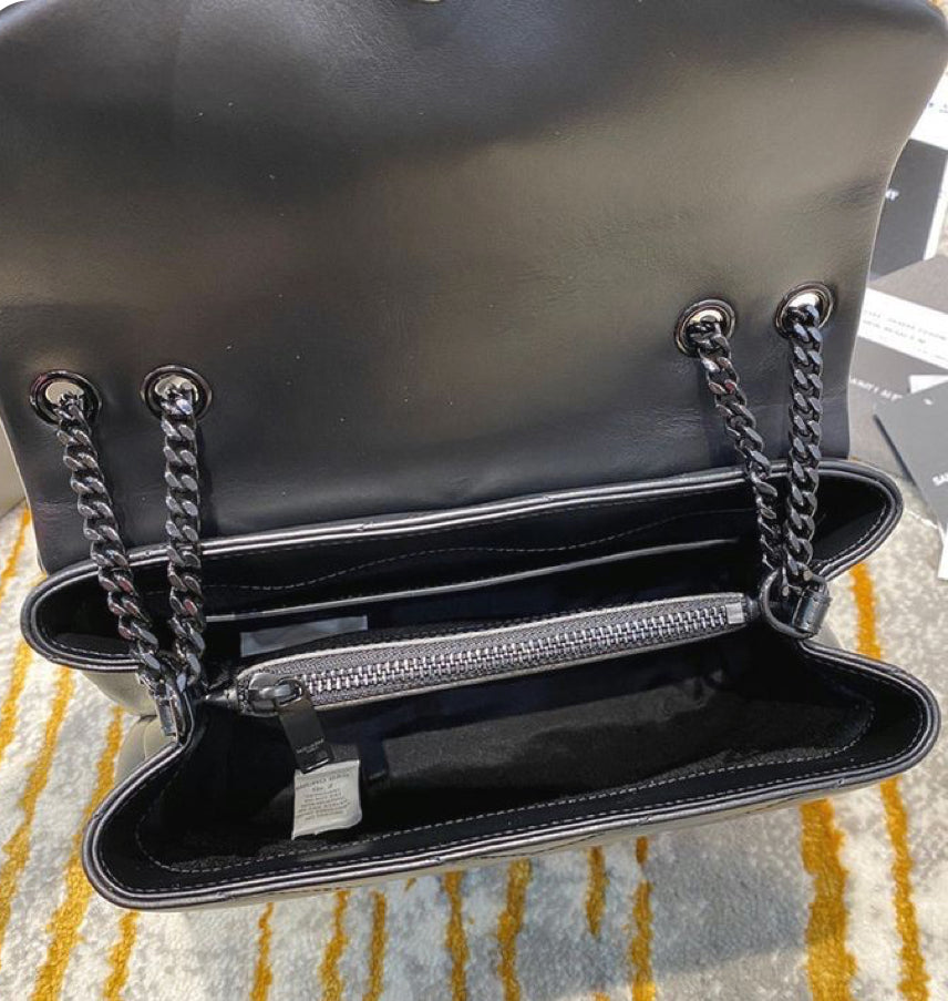 Black Medium Shoulder/Crossbody Bag