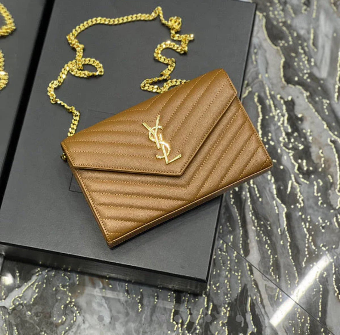 Gold Chain Crossbody YLS Bag