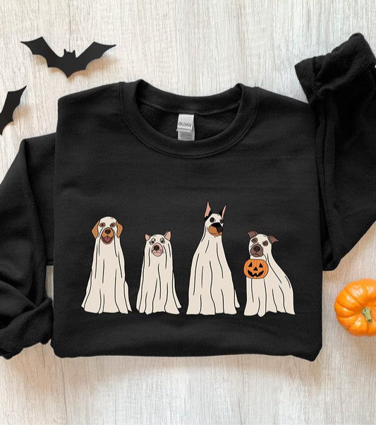 Halloween Ghost Dog Sweatshirt (more colors)