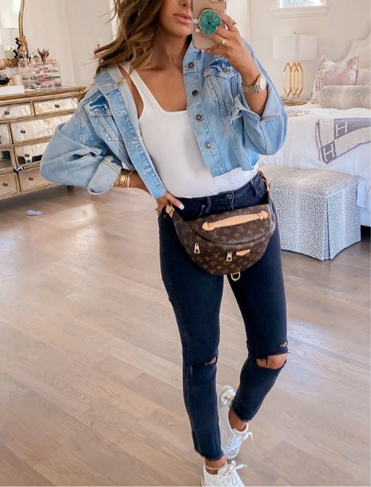 Brown Flower Bum Bag
