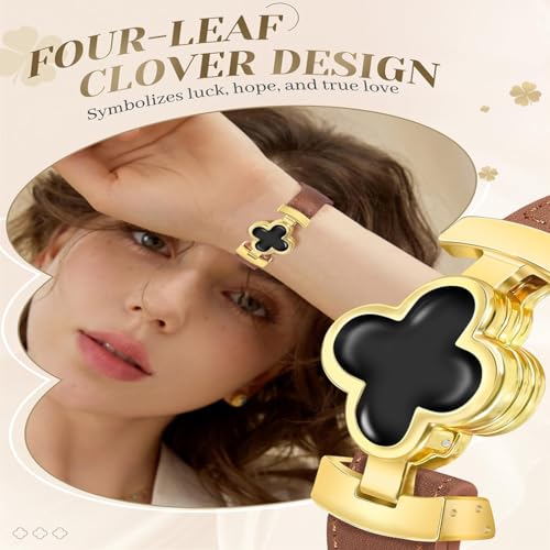 Lucky Flower Leather Strap For Apple Watch