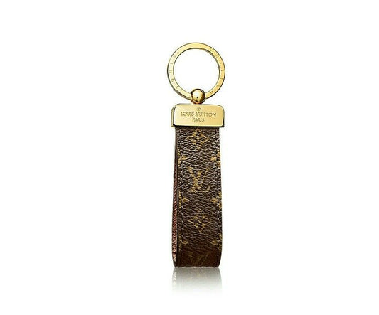 Brown Monogram Keychain