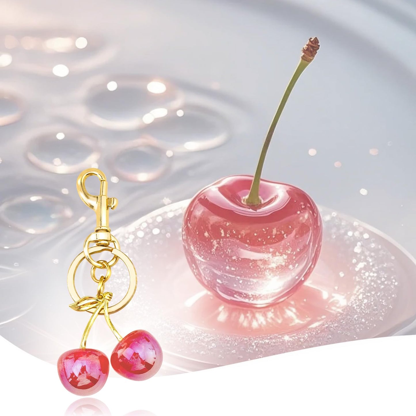 Cherry Keychain Bag Purse Charms