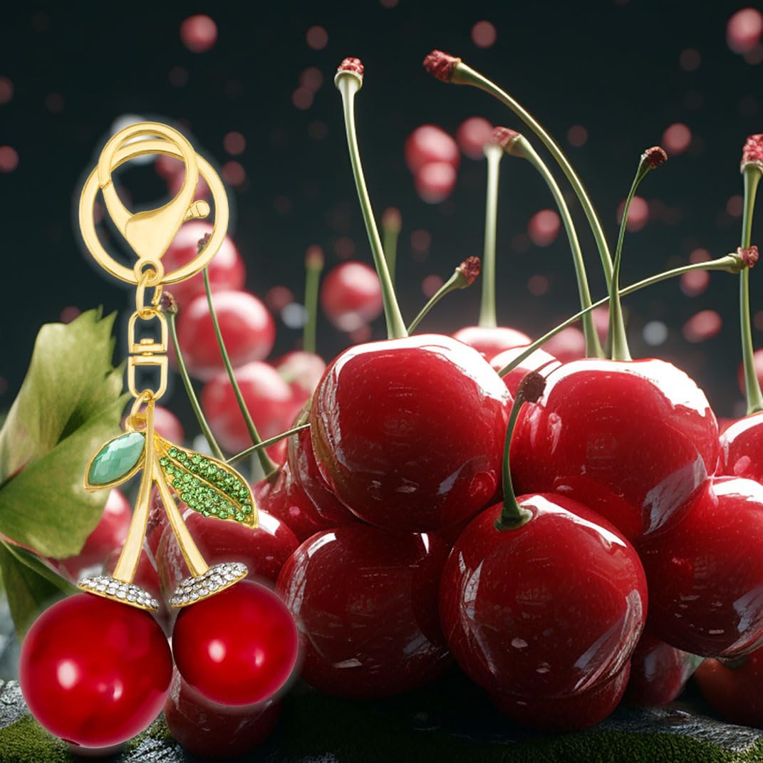 Cherry Keychain Bag Purse Charms