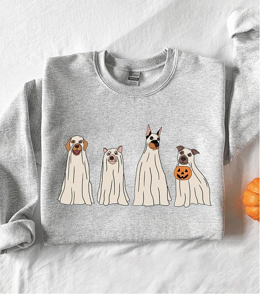 Halloween Ghost Dog Sweatshirt (more colors)