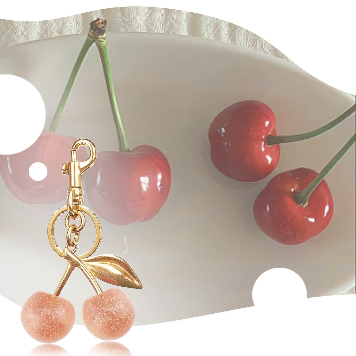 Cherry Keychain Bag Purse Charms