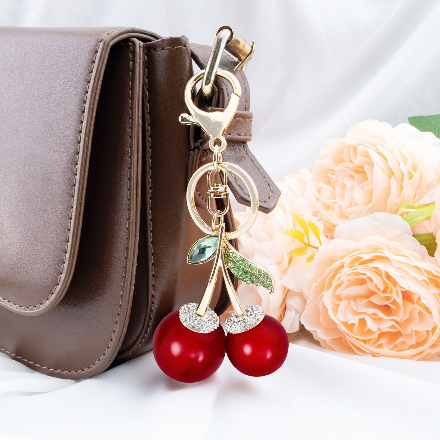 Cherry Keychain Bag Purse Charms