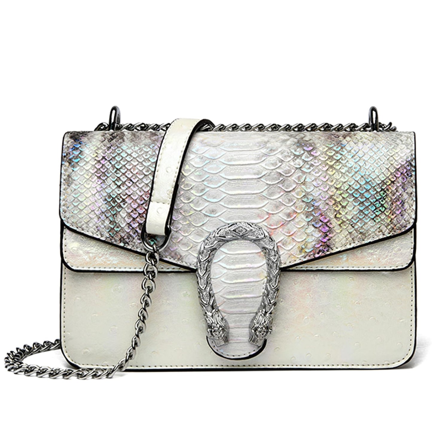 Crossbody Snake Printed Clutch