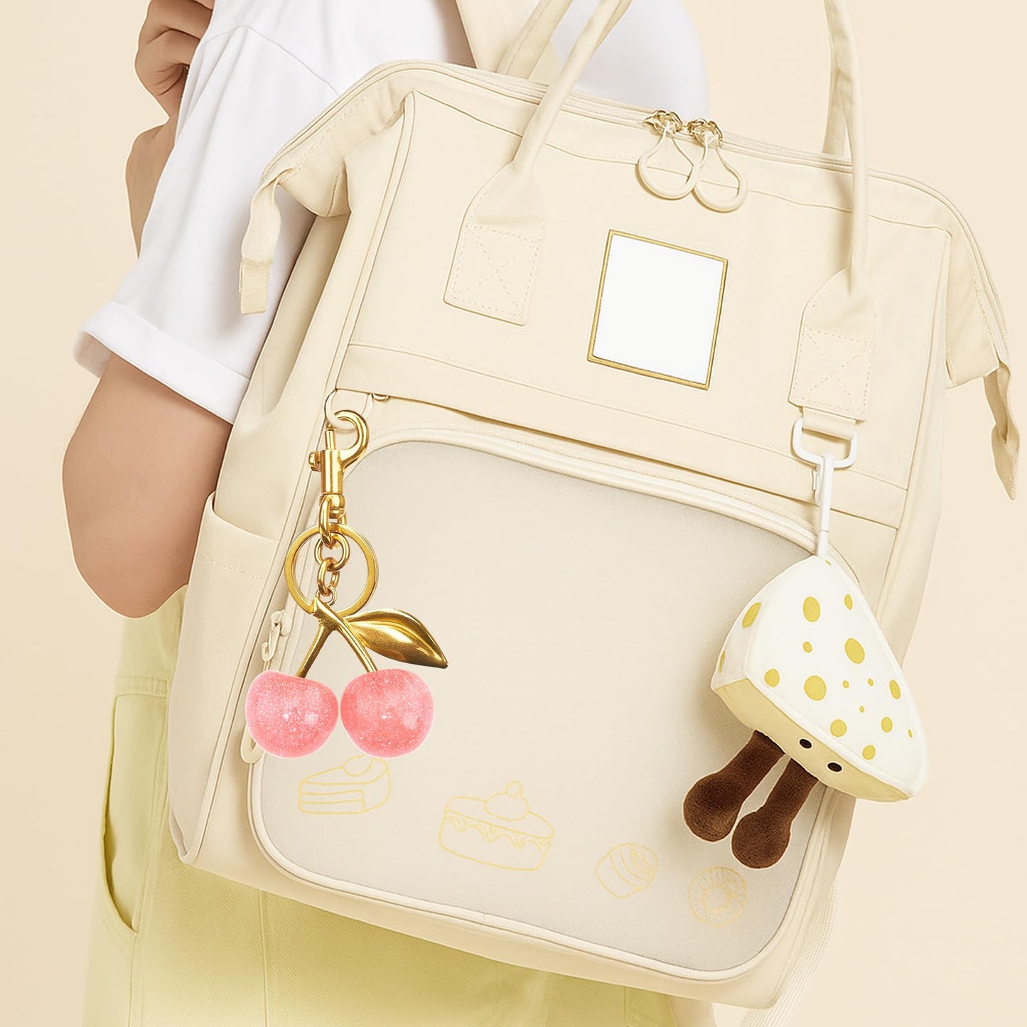 Cherry Keychain Bag Purse Charms