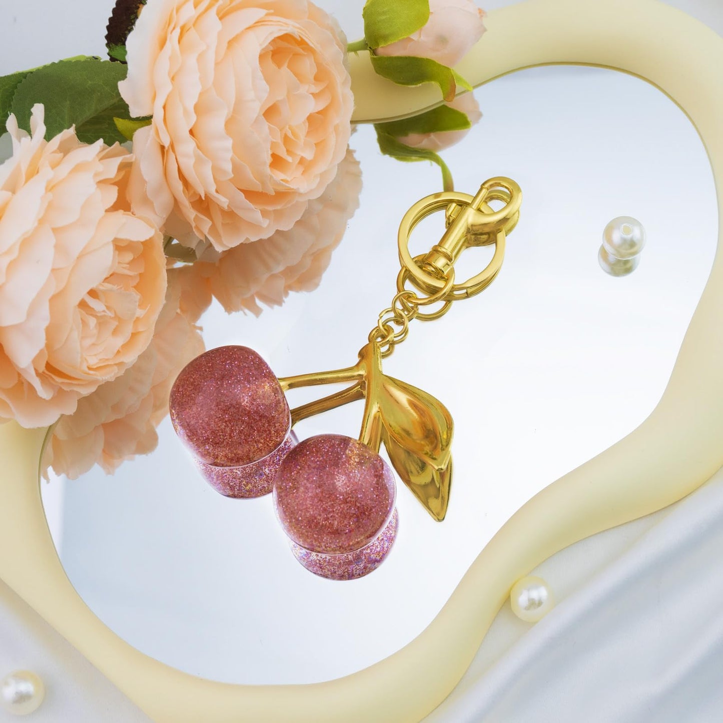 Cherry Keychain Bag Purse Charms