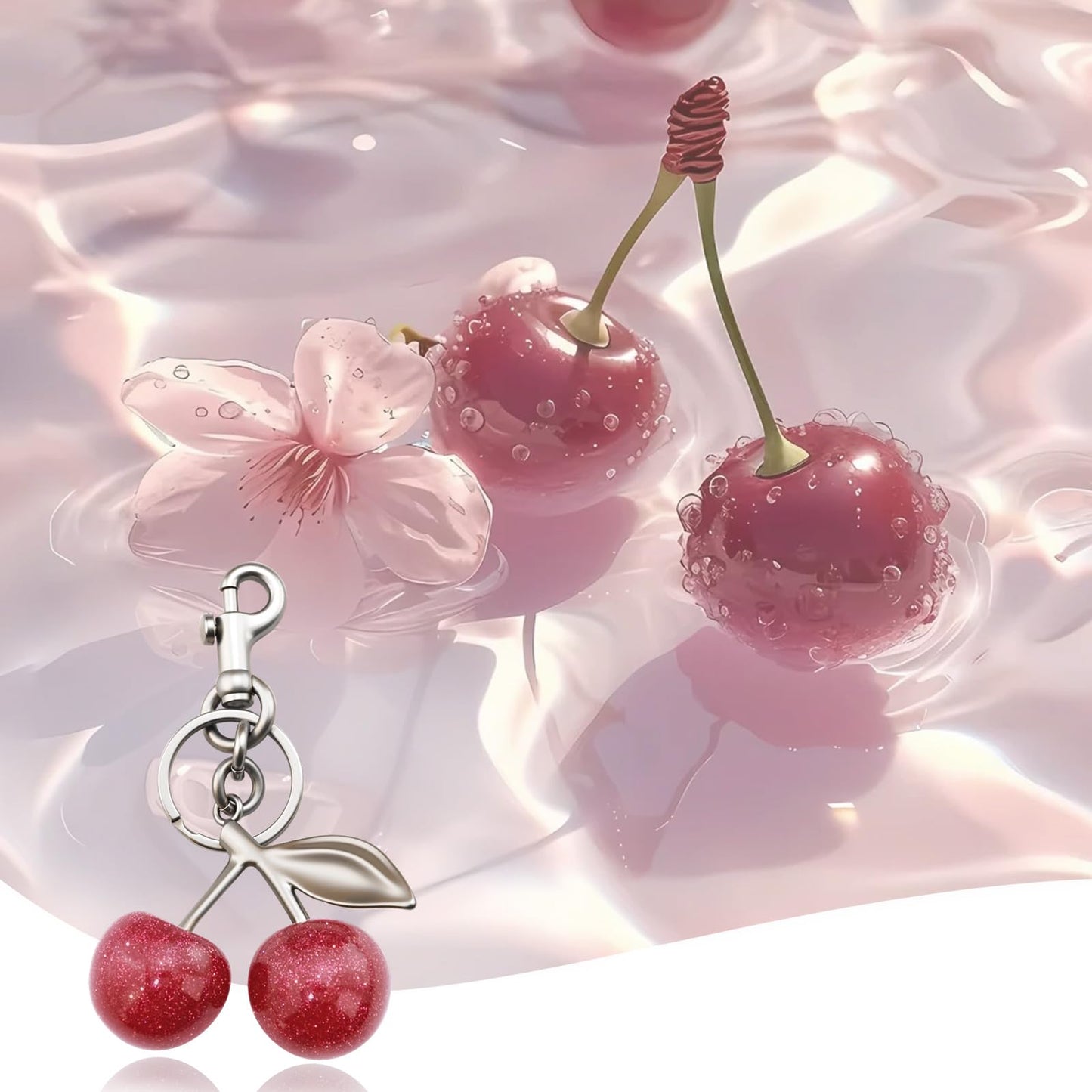 Cherry Keychain Bag Purse Charms