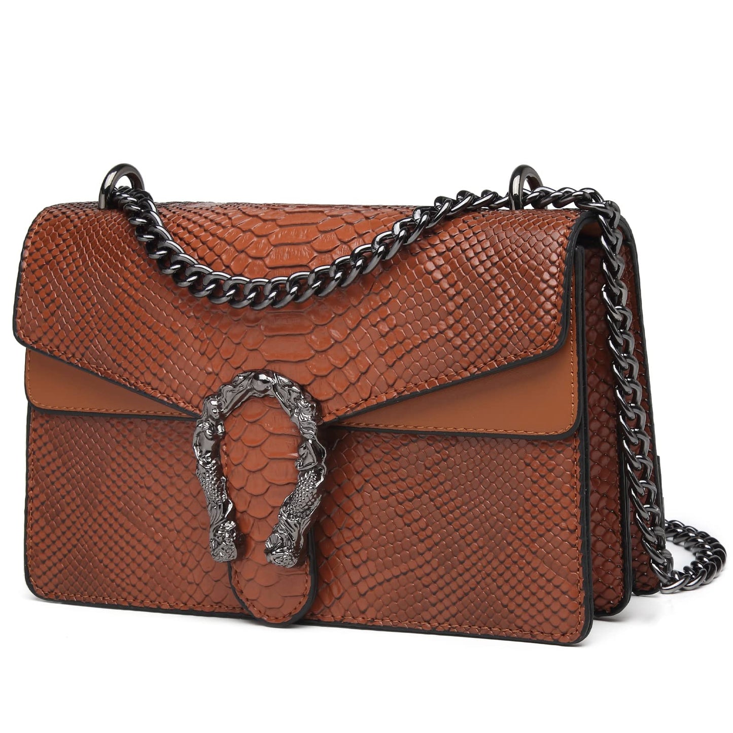 Crossbody Snake Printed Clutch