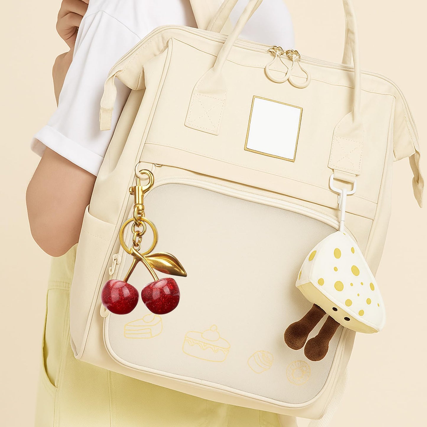 Cherry Keychain Bag Purse Charms