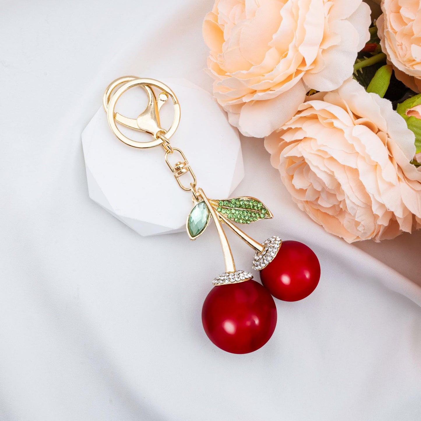 Cherry Keychain Bag Purse Charms