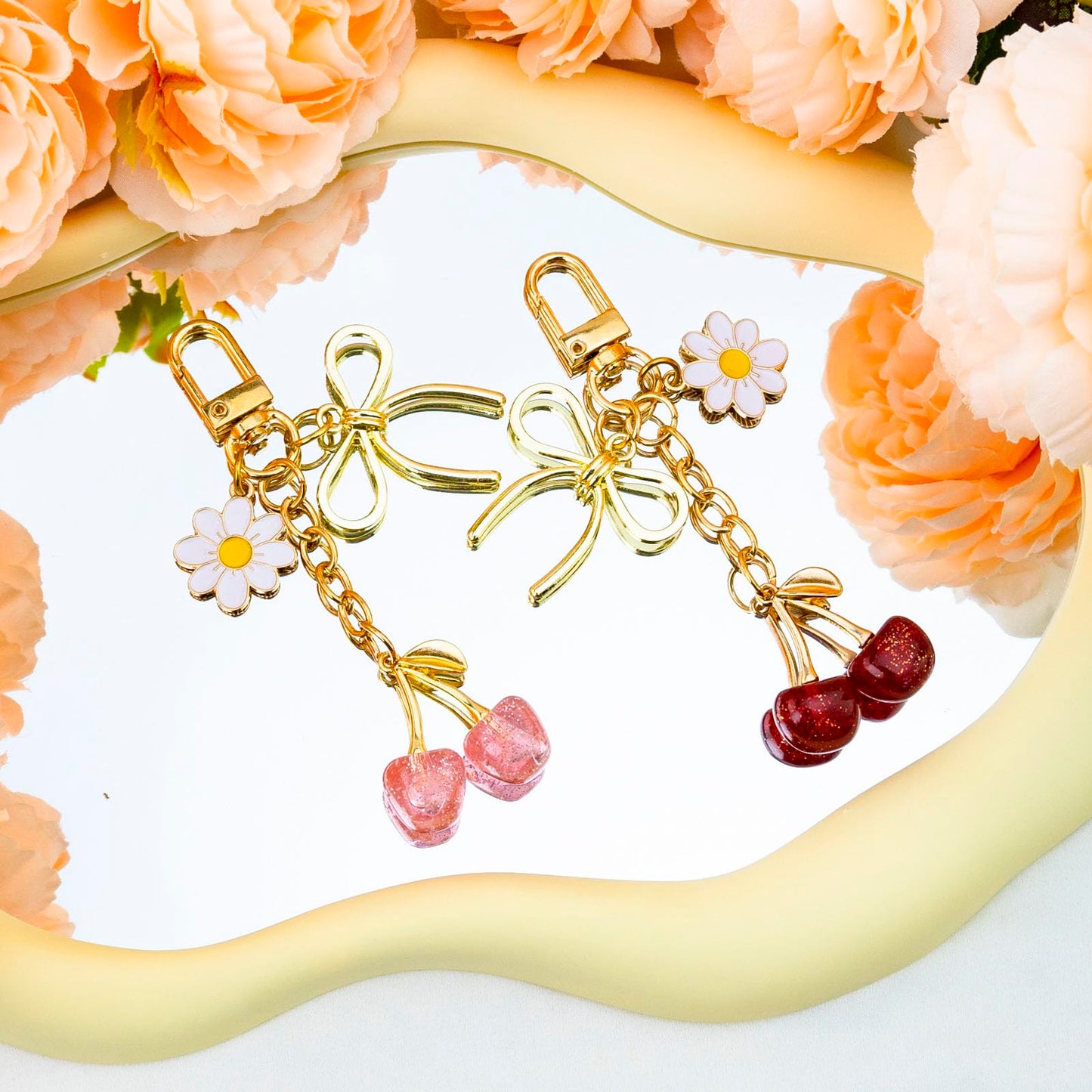 Cherry Keychain Bag Purse Charms