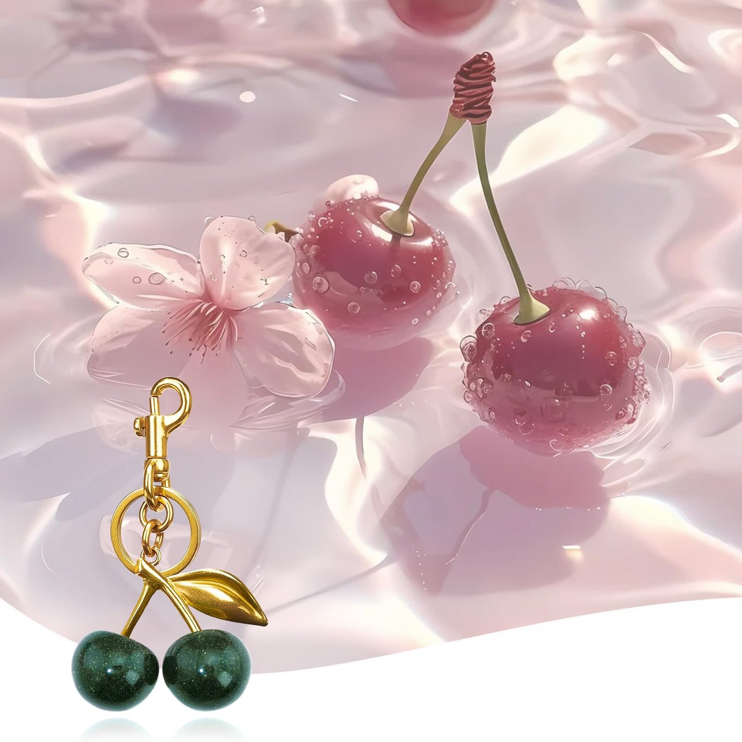 Cherry Keychain Bag Purse Charms
