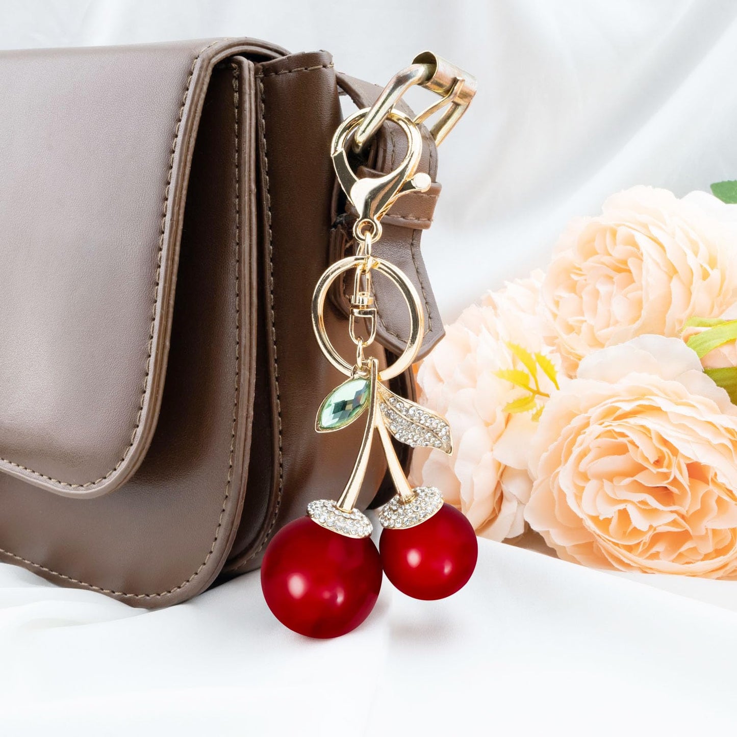 Cherry Keychain Bag Purse Charms