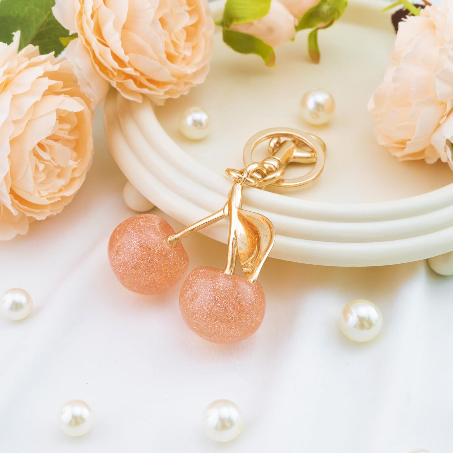 Cherry Keychain Bag Purse Charms