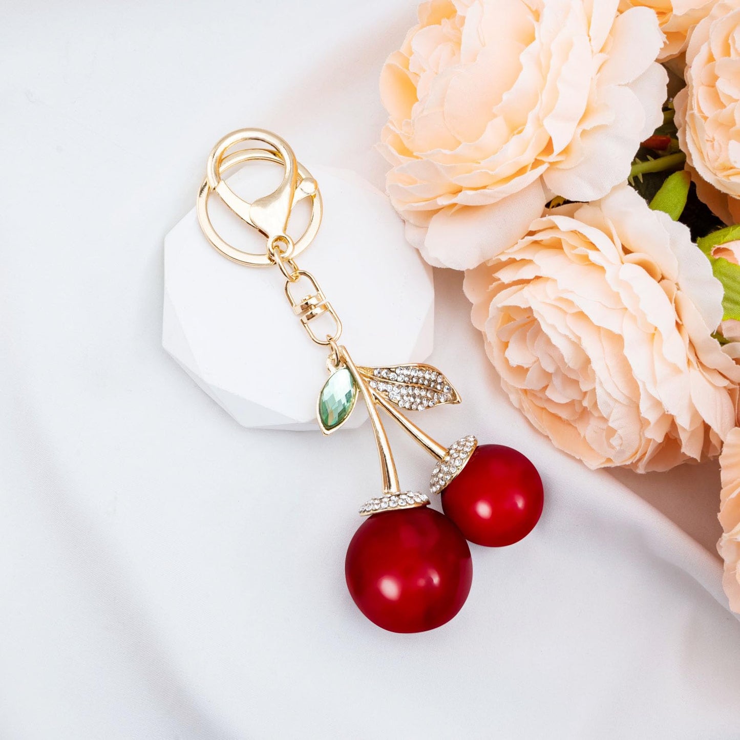 Cherry Keychain Bag Purse Charms