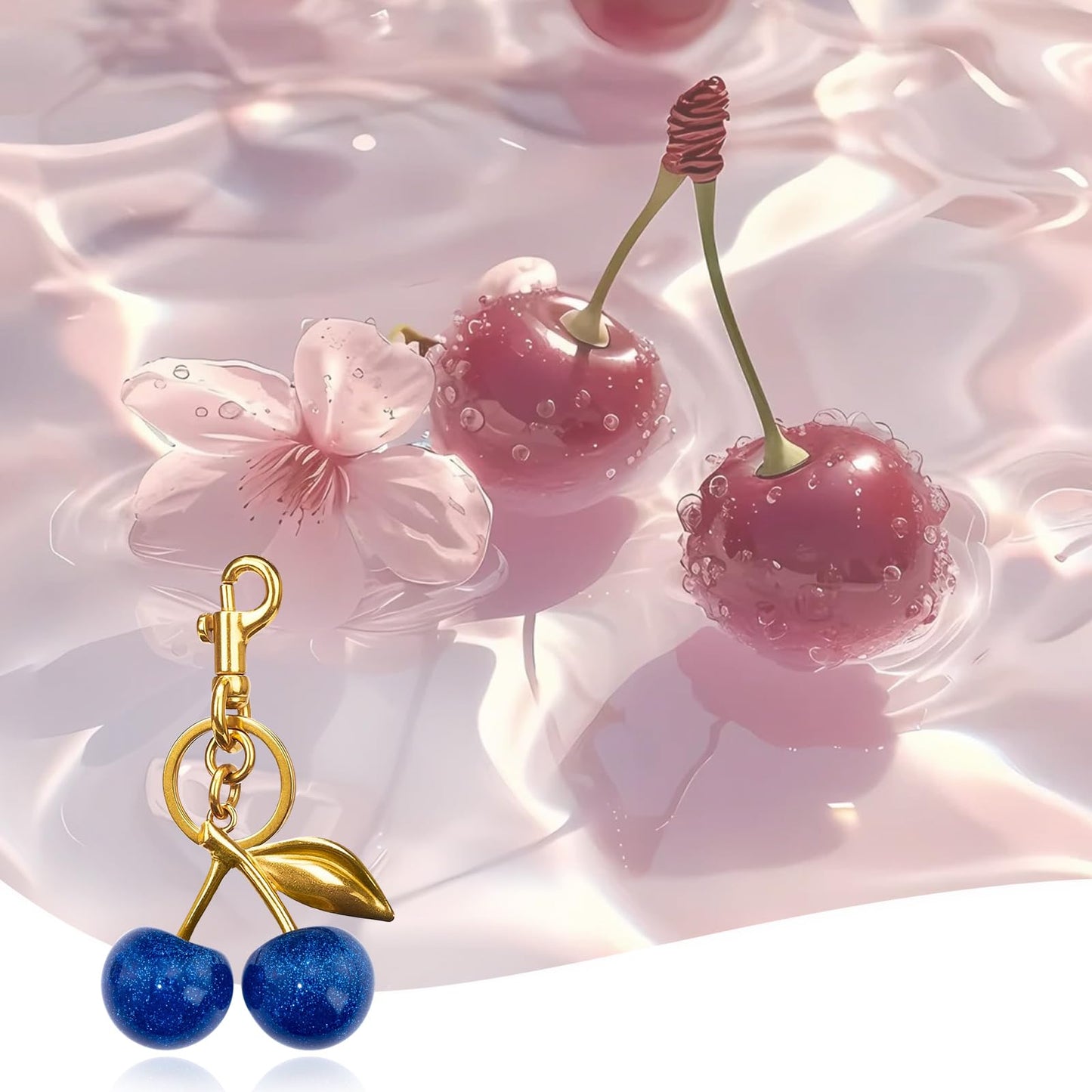 Cherry Keychain Bag Purse Charms