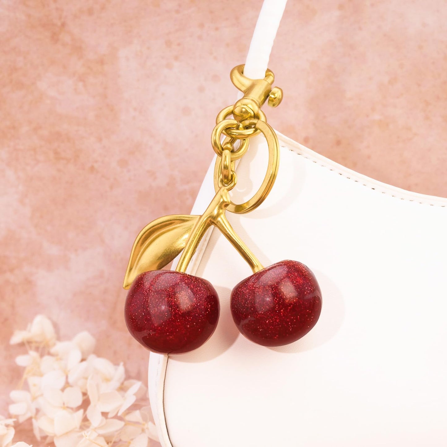 Cherry Keychain Bag Purse Charms