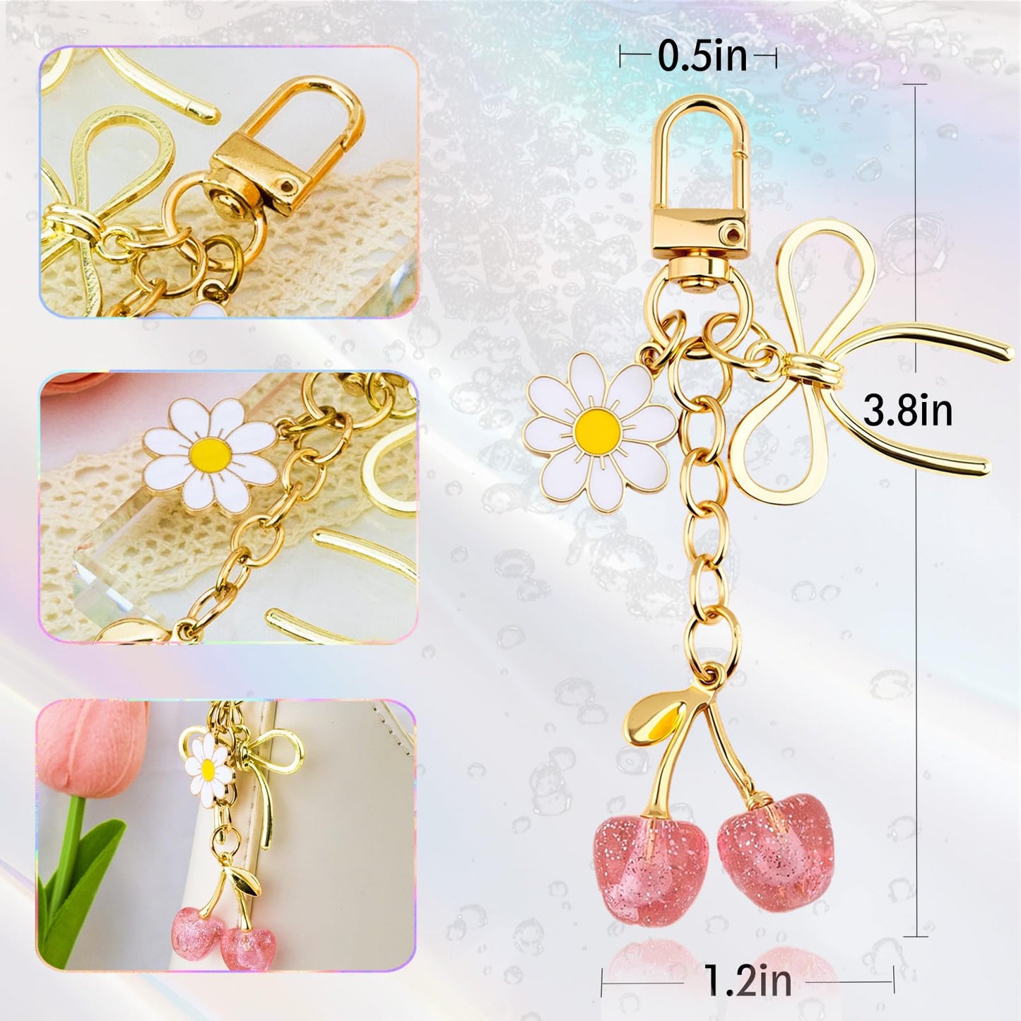 Cherry Keychain Bag Purse Charms