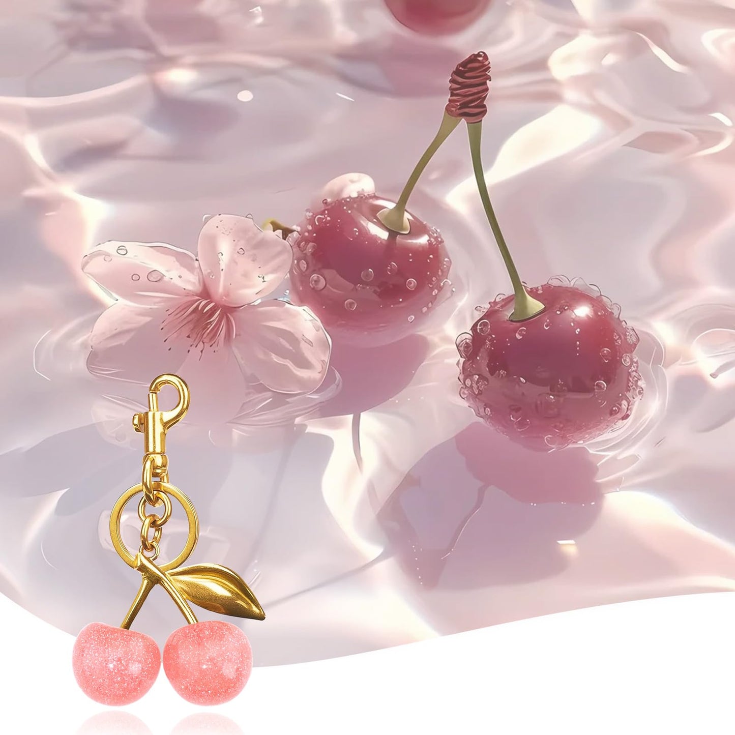Cherry Keychain Bag Purse Charms
