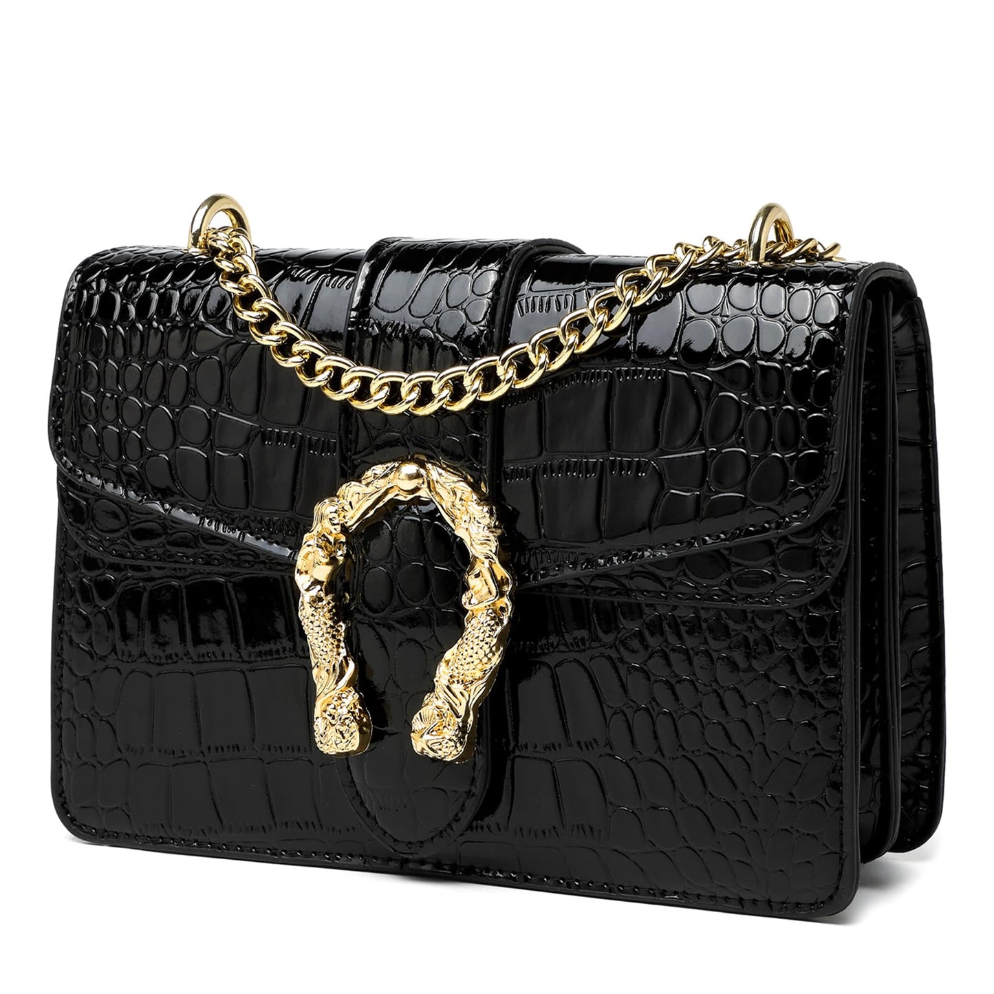Crossbody Snake Printed Clutch
