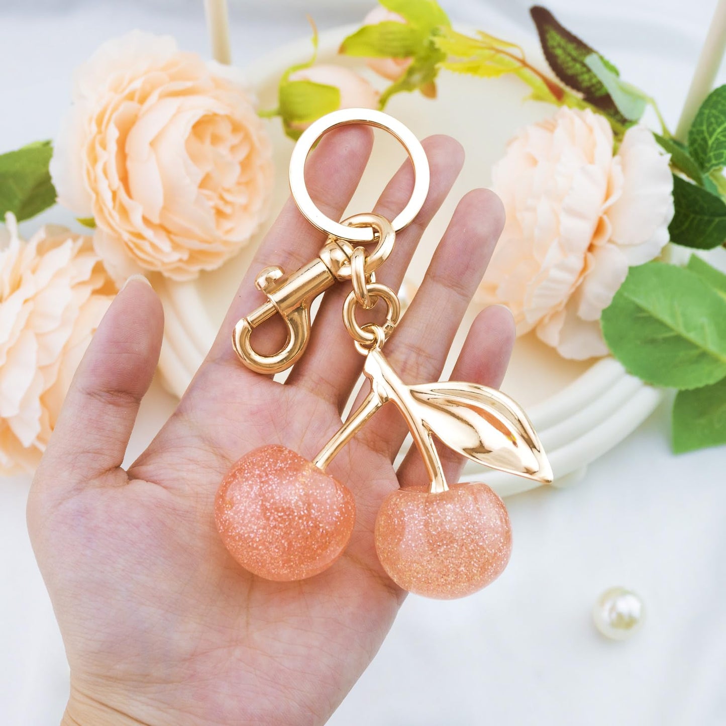 Cherry Keychain Bag Purse Charms
