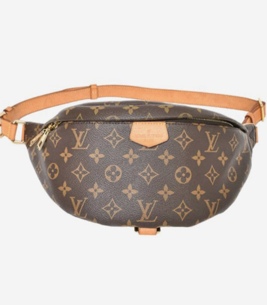 Brown Flower Bum Bag