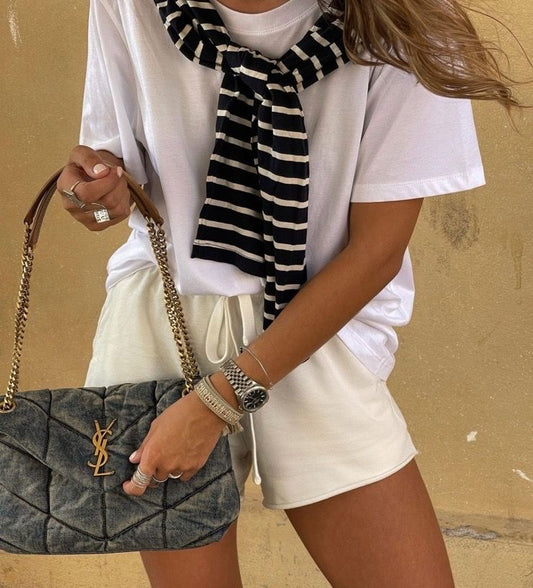 Vintage Denim Puffer Shoulder Bag