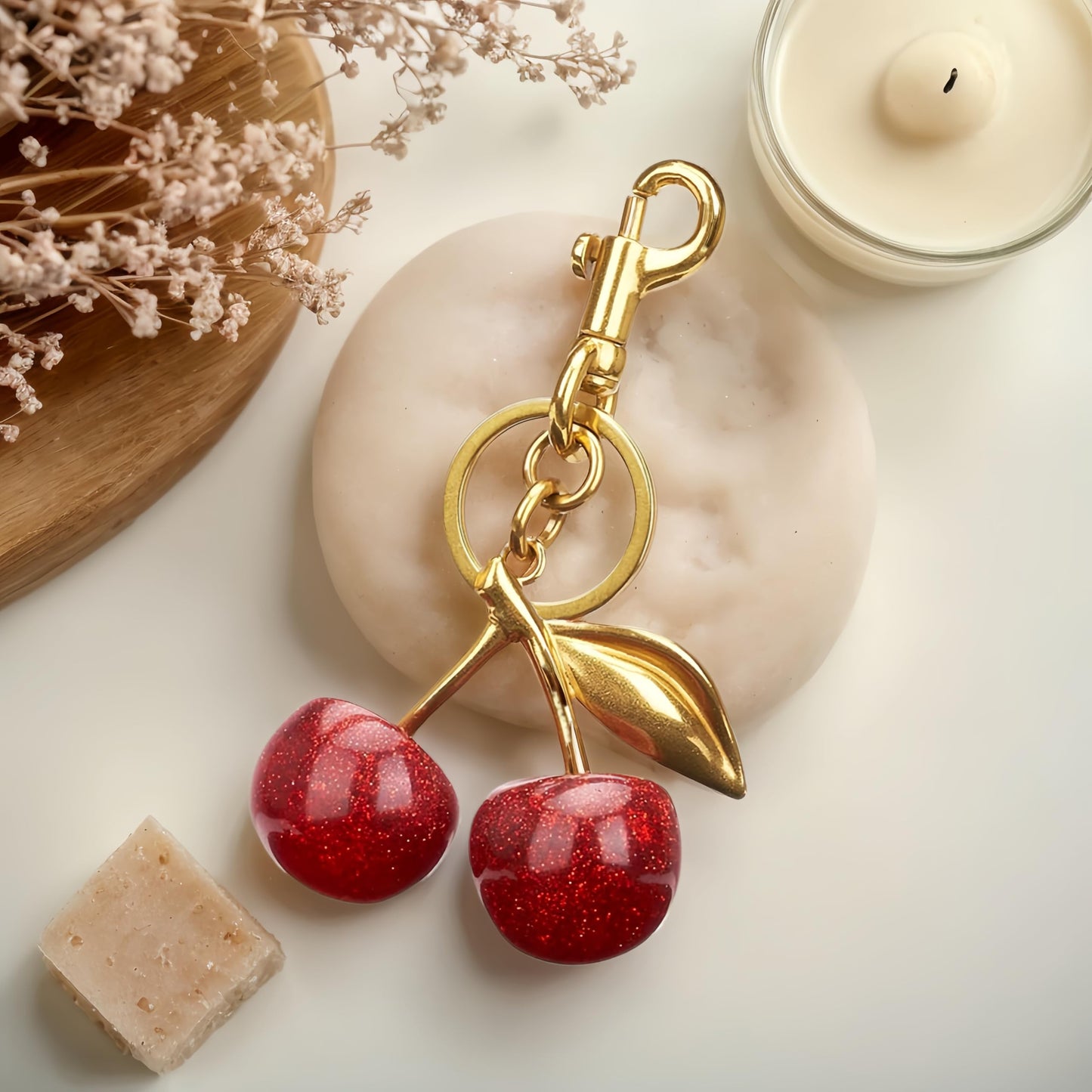 Cherry Keychain Bag Purse Charms