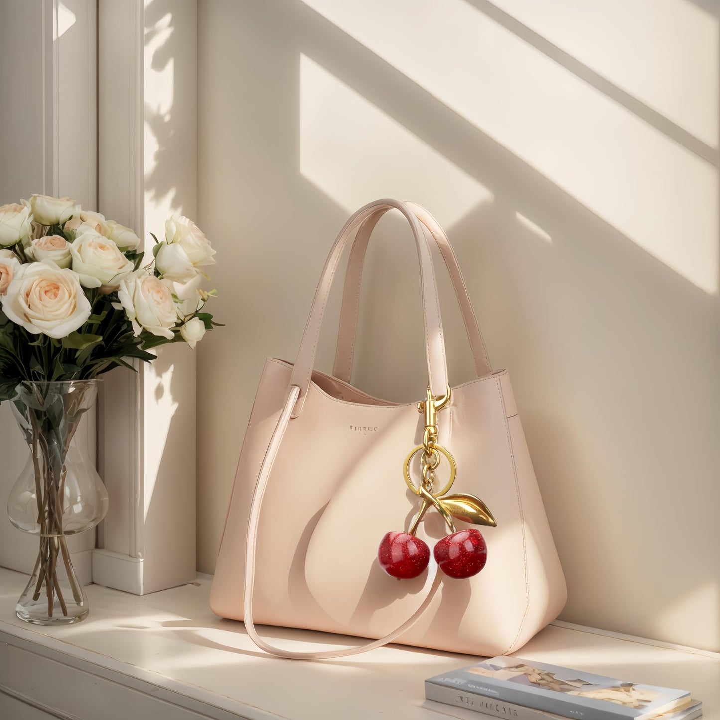 Cherry Keychain Bag Purse Charms