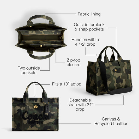 Coach Camo Cargo Tote